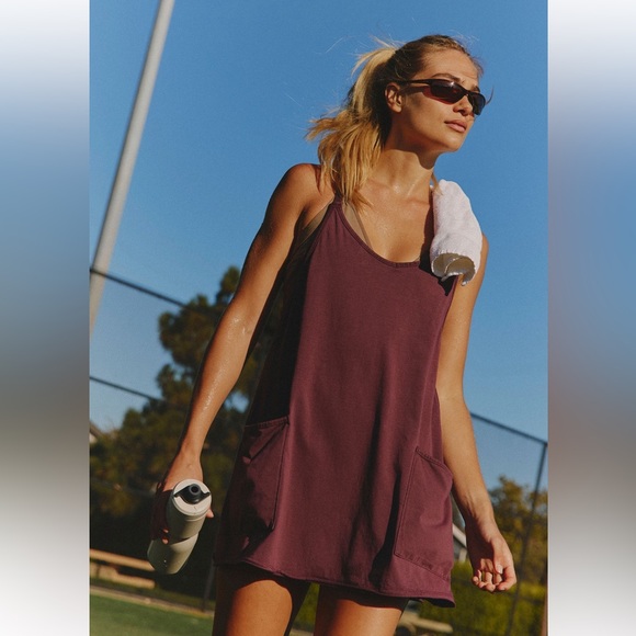 FP Movement by Free People Dresses & Skirts - NWT FP Movement Hot Shot Mini Dress Purple Onesie